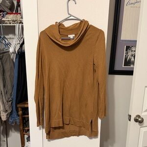 J. Jill Camel Cowl Neck Sweater